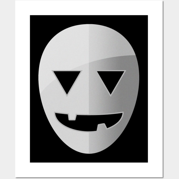 Halloween Hockey Mask (Unlit) Wall Art by GloopTrekker